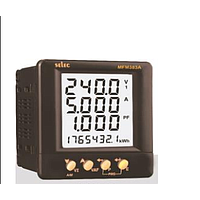 Panel-mounted digital meter installed in an industrial control cabinet