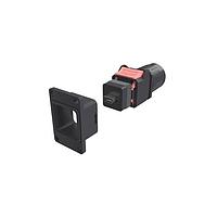 Amphenol NDHN6B4 Rectangular MIL Spec Connectors Rectangular Push Pull ix IP67  Plug, NDH, Bulkhead, Plug Kit, B Key, Solder Pad ,  50u" Gold