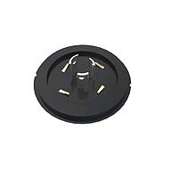 Amphenol Commercial Products FLBP77012 Lighting Connectors FLB Base NEMA ANSI C13641, 76mm, 3 Power, 4 Signal, Vented, Silicone Gasket