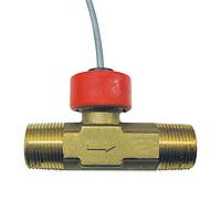 OMEGA FTB373 Brass Turbine Flow Meter for Water (1 1/2 in, NPT Male, 110 GPM)