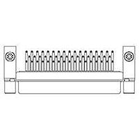 Molex / FCT 173109-0203 D-Sub Connectors - Standard Density FCT DSUB RA PC RCPT 50 PN W/JKPOST