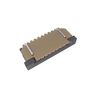 Amphenol FCI SFW8R-2STGE1LF Board Mount 1.00mm Flex Connector, SFW-R series, 8 Position, Top side Contact, Side Entry Surface Mount ZIF Connector, Lead Free, Selective Gold plated Terminals with Gold-plate Solder-tail.