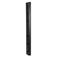 HellermannTyton VWMDS4X5BK7H Racks & Rack Cabinets Vertical Wire Manager Dual-Sided, Side Mount, 4.0" x 5.0" x 83.0" Front, Hinged, Black, 1/box