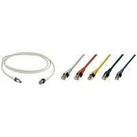 HARTING 09488686570050 Cat 5e RJ Industrial RJ45 DualBoot Patch Cable, Cat5e FRNC red 5.0m
