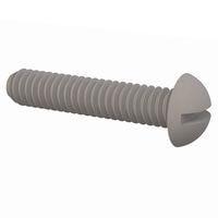 Essentra Components 012520R125 Round Slotted Round Slotted Screw, 1/4-20 Thread, 1 1/4 Lg