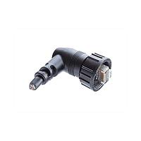 Amphenol LTW RCP-5SAMMM-TRM7B02 Cat 5e RJ, Middle Size, Plastic, 1.5A, Cat 5e, Right Angle, 3 Points Lock, Overmolded, Length 2000mm, IP67 Mated