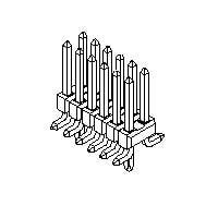 Molex 71308-5420 Breakaway CGrid SMT Bkwy Hdr Tin 20Ckt Tube
