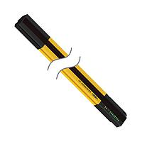 Banner Engineering SLPCR25-830P8 Safety Light Curtains SLPCR25-830P8 EZ-SCREEN Low Profile Cascade Receiver; Resolution: 25 mm; Response (Tr): 14 ms; Beams: 42; Range: 0.1-7 m (4 in - 23 ft); Height: 830 mm (32.7 in); 300 mm (1 ft) 8-pin M12 Pigtail QD