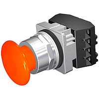 SIEMENS 52PM9W8G Pushbutton PUSHBUTTON,MOM,ORG,1 3/4" PLST,2POS,2NC