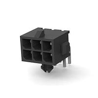 AMP Connectors - TE Connectivity 3-794618-6 Headers HDR R/A 6 POS TIN DUAL