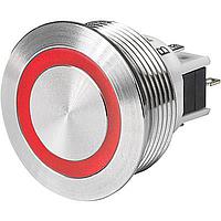 Schurter 3-145-377 Pushbutton Switches MSMII-16 Switch, Momentary Switch, NO/NC SPDT, 100mA Switching Current, Ring Illumination White