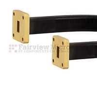 Fairview SMW51SF005-12 WR-51 Seamless Flexible Waveguide in 12 Inch Using Square Cover Flange With a 15 GHz to 22 GHz Frequency Range