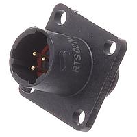 Amphenol SINE Systems RTS08N3P Connectors Square Flange RCPT 3 POS SZ 8 Pin