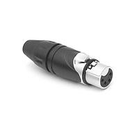 Amphenol Audio AX4F-AU Cable Connectors MTL SH 4 FEM NI FINISH GLD PLTD