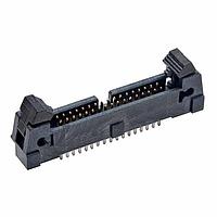 Harwin M50-3551742 Shrouded 17+17 IDC VRT PCTAIL LATCH HEADER, MALE
