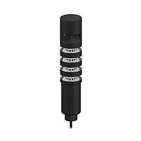 Banner Engineering TL50BLZBGYRAOS3I Beacon Universal AC Voltage Tower Lights Beacon Tower Light: 4-Color Sealed; Omnidirectional Pulsed Audible Indicator w/ Intensity Adjust; Voltage: 100-240 V ac; Environmental Rating: IP67; Colors: Blue Green Yellow Red; 2 m (6.5 ft) Integral Cable