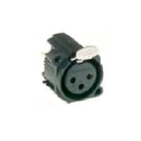 Amphenol Audio AC3FAV-AU-B Connectors PLASTIC A PANEL H-PCB 3 SKT GLD CON