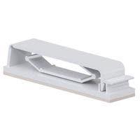 Essentra Components TFCC-50-01 Clip, Flat Clamp,Flat,Tens,Adh Mnt,Natural