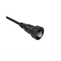 Amphenol LTW RCP-5UAMMM-SLM7A04 Cat 5e RJ45, Middle Size, 1.5A, Overmolded, Straight