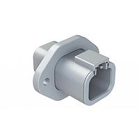 Amphenol SINE Systems ATP04-4P-PM01 4-Way 4 Pin Rcpt PM Panel Mount Gry