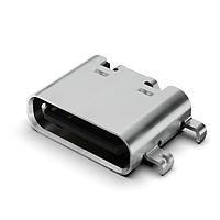 GCT (Global Connector Technology) USB4500-03-0-A PCB Mid Mount USB C Rec 16P, 3u" Mid Mnt 0.8mm O-set SMT L = 6.5mm