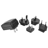 CUI Inc SMI6-9-V-P5 Interchangeable Plugs 6W 9V 0.67A 2.1 plug w/blade kit Level VI