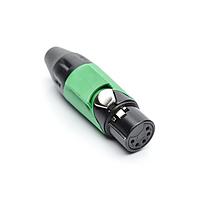 Amphenol Audio AX5FB5M-AU Cable Connectors 5P SOCKET F PLUG BLKGLD W GRN MRK SLV