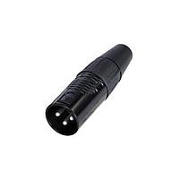 REAN RC3M-BAG Cable Connectors 3P MALE XLR CBL CONN BLACK/SILVER - BAG