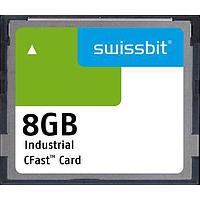 Swissbit SFCA008GH3AA2TO-C-GS-22P-STD CFast Cards Industrial CFast Card, F-66, 8 GB, PSLC Flash, 0C to +70C