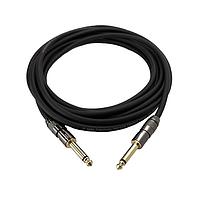 Io Audio Technologies IO-IC109010-T2MBK Audio Cable Cable Assembly, 1/4" TS to 1/4" TS, Black and Gold Connector, Mono, 10 Foot