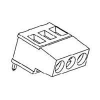 AMP Connectors - TE Connectivity 282852-3 Fixed Terminal Blocks TERMI-BLOK PCB MOUNT 180 3P.