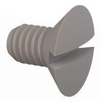 Essentra Components 50M035060L006 Slotted Countersunk 90 Slotted CSK Screw, M3.5 X .6 Thread, 6mm Lg