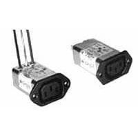 Corcom - TE Connectivity 1EBF1 Outlets 1A IEC - FASTON FLANGE MOUNT