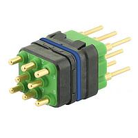 Eaton Souriau-Sunbank 8MQ2M0816RDE Modular Connectors - Push Pull MQuick module, sealed, with male straight PCB contacts