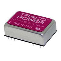 TRACO Power THD 12-4811 Isolated 12W DC/DC Converter isolated, regulated in a PCB Mount Metal Case