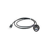Amphenol Socapex 32240N050 USB Cables USBC HOST TO USBA DEV ADAPT RED FLNG NICKEL 0.5M