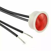 VCC 2620K1 Neon Panel Mount Indicators Red Neon 105-125VAC w/SN2089 Speednut