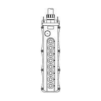 Molex 1301260290 Push Button Pendant 5058 W/505W-2; (3) 505SW-1