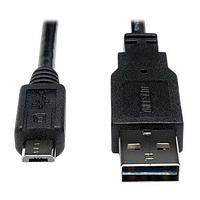Tripp Lite UR050-001-24G USB 2.0 1FT RVRUSB,28/24,A/5-PINMCR