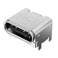 GCT (Global Connector Technology) USB4800-03-A PCB Top Mount USB2.0 Type C Rcpt, SMT, Hrz, 3.5mm elevated, 16 Pin