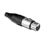 Amphenol Audio AC7FBULK XLR Connectors 7 Pole XLR Female Cable Connector, Machined Contacts, Nickel Finish, Bulk Packaging
