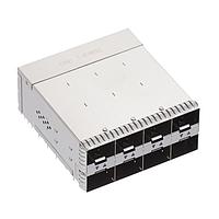 AMP Connectors - TE Connectivity 2339978-7 Cage Assemblies SFP56 STACKED 2X4 RECEPTACLE ASSEMBLY