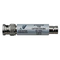 Crystek Corporation CATTEN-0100-BNC Connectorized Attenuators DC-1GHz Atten. 10dB BNC 50 Ohm 2 watts