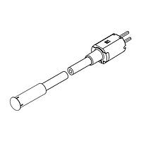 BIVAR FLP2V12.0-SG Flexible Light Pipes Flexible Light Pipe Assembly, 2mm. Fiber Optic Core, Vertical, 5.1mm. Dia. Low Profile Lens, 12.0in. Length, 3mm LED, Super Green