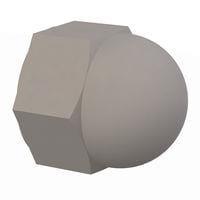Essentra Components 0500632CNB Cap Cap Nut, #6-32 Thread, .345 Height