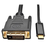 Tripp Lite U444-016-D USB Cables / IEEE 1394 Cables Tripp Lite USB C to DVI Adapter Converter Cable 1080p Type C to DVI 16ft