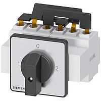 SIEMENS 3LD21237UK01 Rotary DISC SW 25A KNOB SELECT 4HOLE BLK 3P