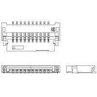 KYOCERA AVX 046809604110846+ Connectors 0.5mm Pitch 4pos RA Flip Lock ZIF Au