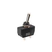 Shin Chin R13-447N1-01 Toggle Switches 16A/125VAC;16A/250VAC 2P SPST/OFF-(ON)/0.25"SQ/IP56