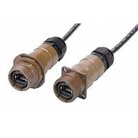 Cinch C-RJFTV5E1706PN15 Circular CAT5E SZ 17 PLUG PLAST SEAL 1.5M